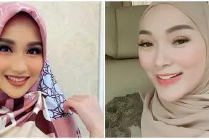 Gaya anggun 15 pedangdut saat kenakan hijab, meneduhkan