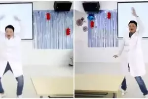 Viral aksi dokter di China lakukan orangutan dance, jadi obat mental