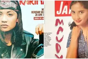 8 Beda gaya Cornelia Agatha dan Maudy Koesnaedi saat jadi cover girl