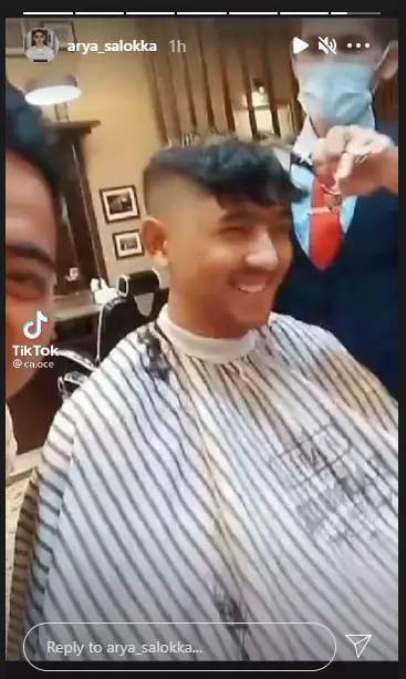 Potret terbaru Arya Saloka usai potong rambut Instagram