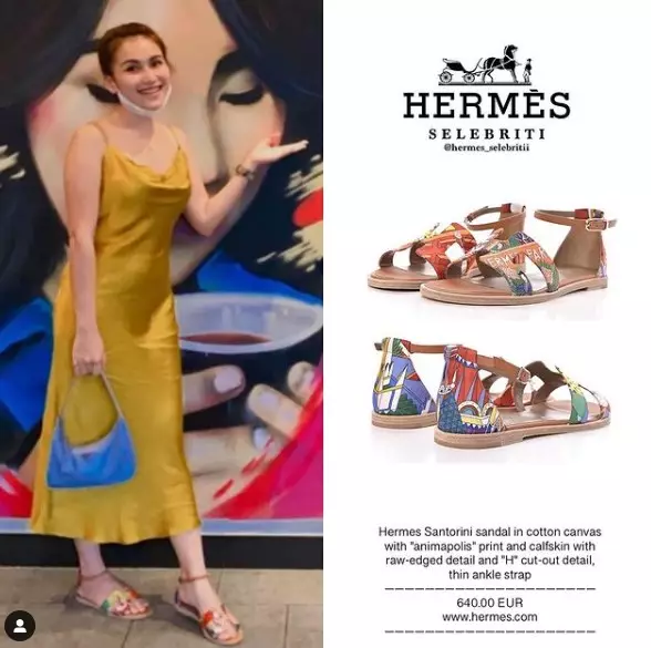 Taksiran harga sandal hermes seleb Instagram/@hermes_selebritii Taksiran harga sandal hermes seleb Instagram/@hermes_selebritii