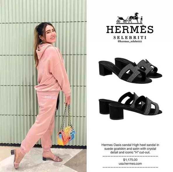Taksiran harga sandal hermes seleb Instagram/@hermes_selebritii Taksiran harga sandal hermes seleb Instagram/@hermes_selebritii