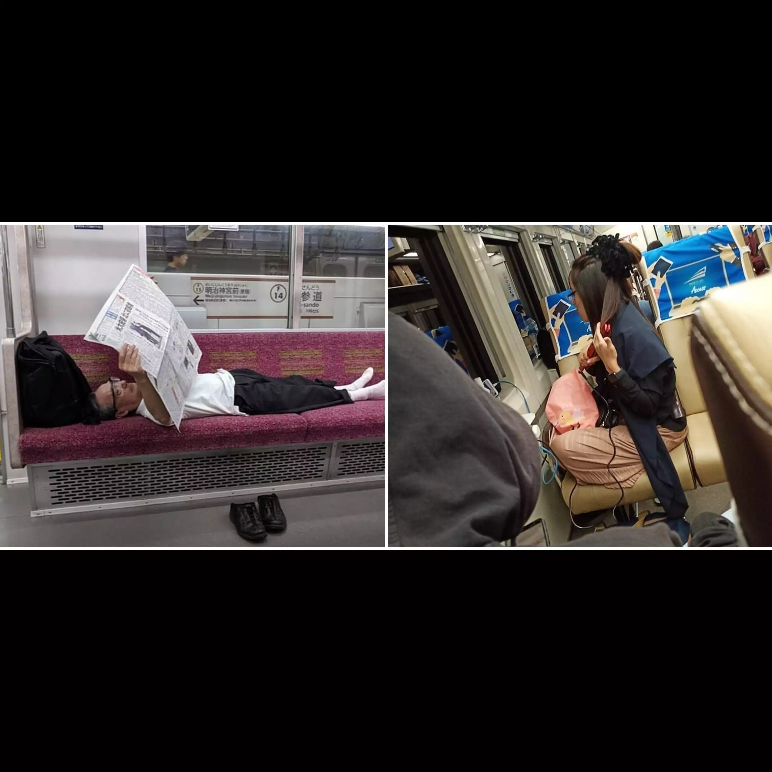 10 Aksi terlalu santai penumpang angkutan umum ini bikin ngakak