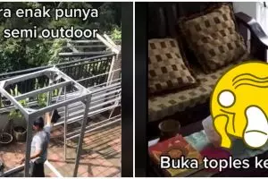Video suka duka punya rumah semi outdoor, didatangi 'tamu tak terduga'
