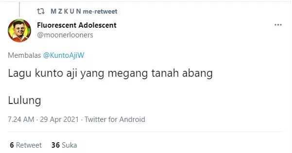 Pelesetan lucu 10 judul lagu Kunto Aji © berbagai sumber