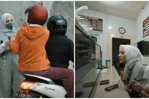 10 Momen Atta & Aurel berbagi di bulan puasa, borong makanan di warteg