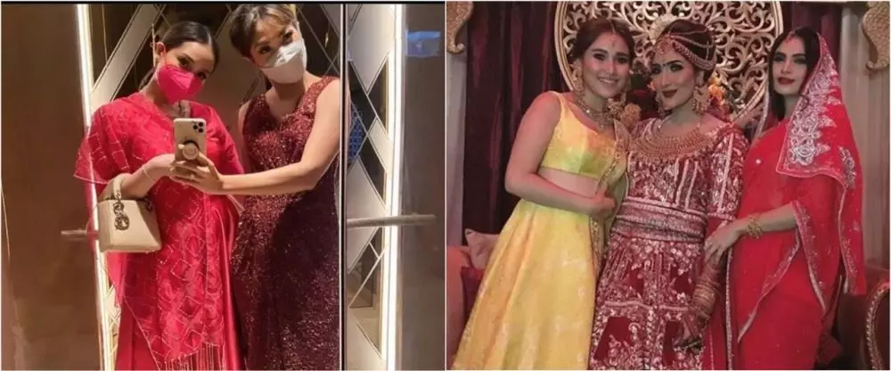 Beda gaya rambut Nagita Slavina dan Ayu Ting Ting saat kondangan © 2021 brilio.net