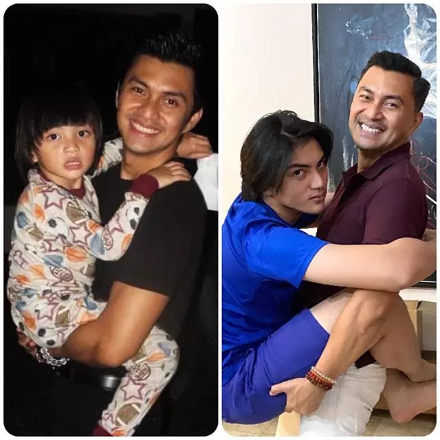 gaya seleb tirukan pose lawas bareng anak © instagram gaya seleb tirukan pose lawas bareng anak © instagram