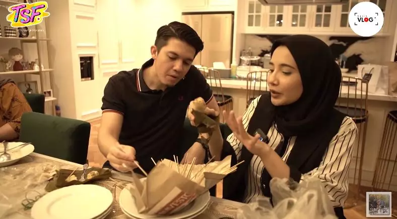 Momen Irwan & Zaskia ngabuburit perdana © YouTube/The Sungkars Family 