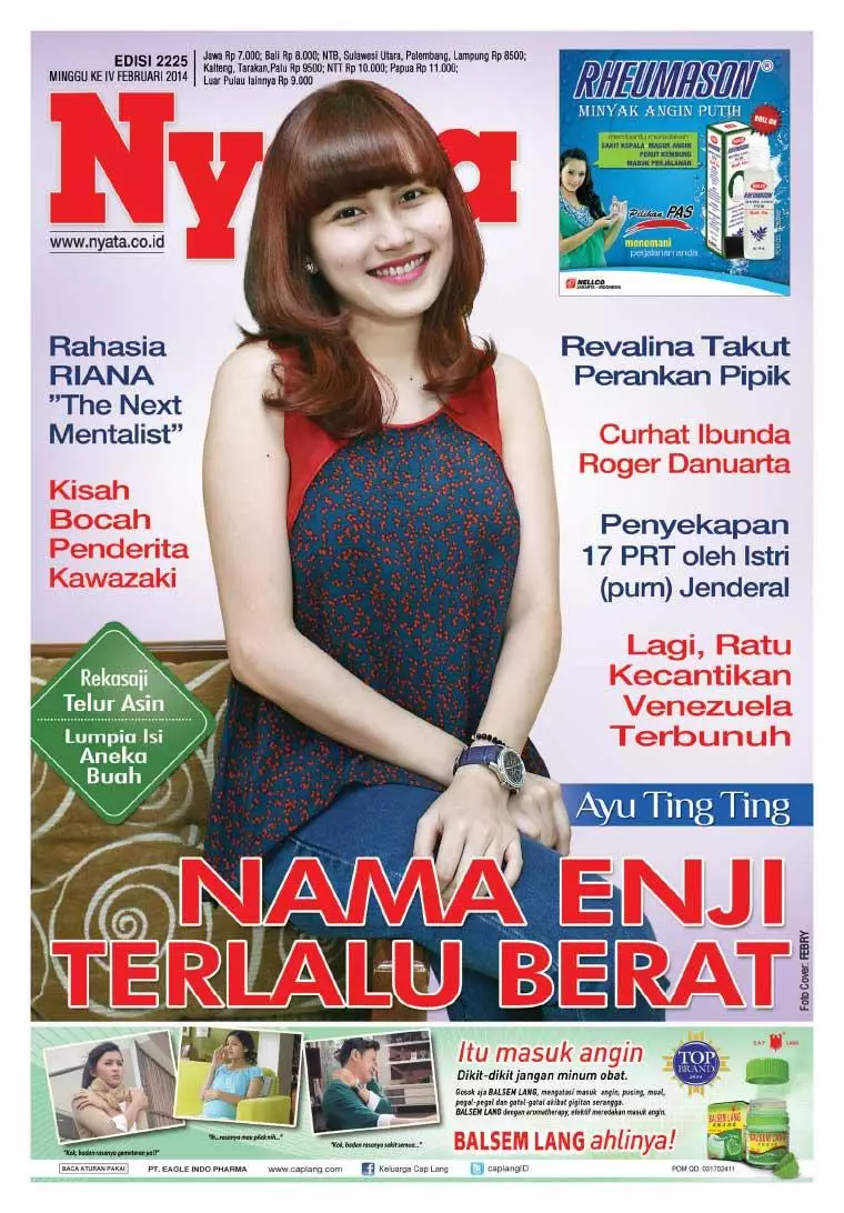 Potret penyanyi wanita jadi cover majalah © Instagram
