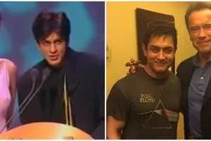 10 Momen aktor Bollywood bertemu idola, Shah Rukh Khan salah tingkah