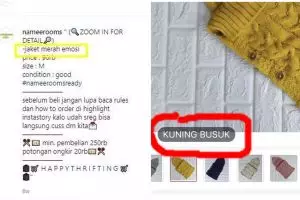21 Potret lucu keterangan warna produk di online shop ini bikin ngakak