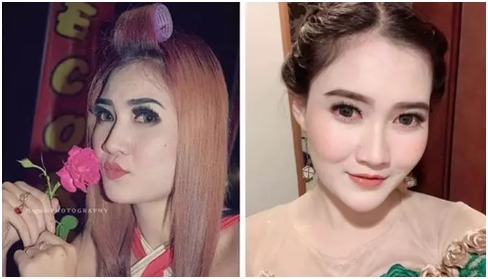 gaya makeup pedangdut sebelum dan sesudah terkenal © 2021 brilio.net
