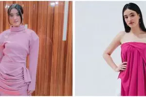 8 Gaya outfit Mawar Eva De Jongh serba pink, manis memesona