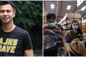 10 Momen Raffi Ahmad borong baju Lebaran, langsung ke gudangnya