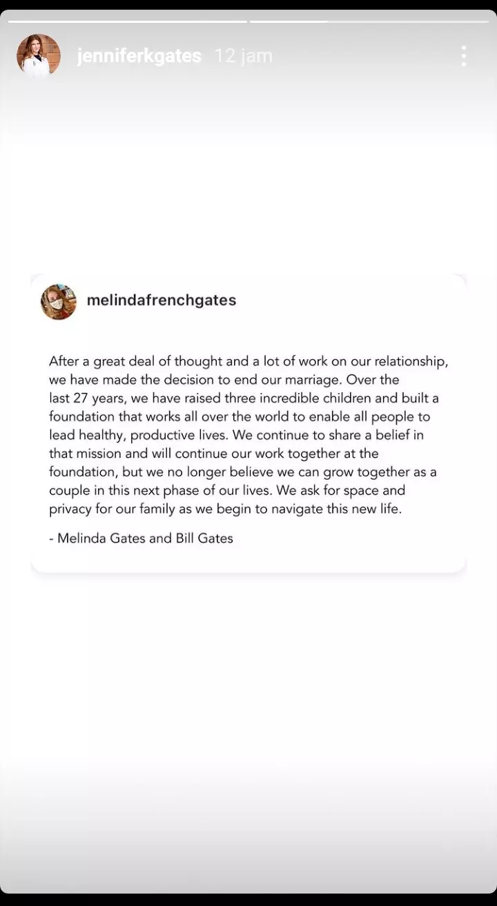 ungkapan pilu Jennifer anak Bill Gates © 2021 brilio.net ungkapan pilu Jennifer anak Bill Gates © 2021 brilio.net