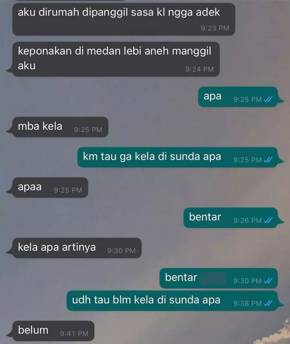 Chat lucu pakai bahasa daerah © berbagai sumber