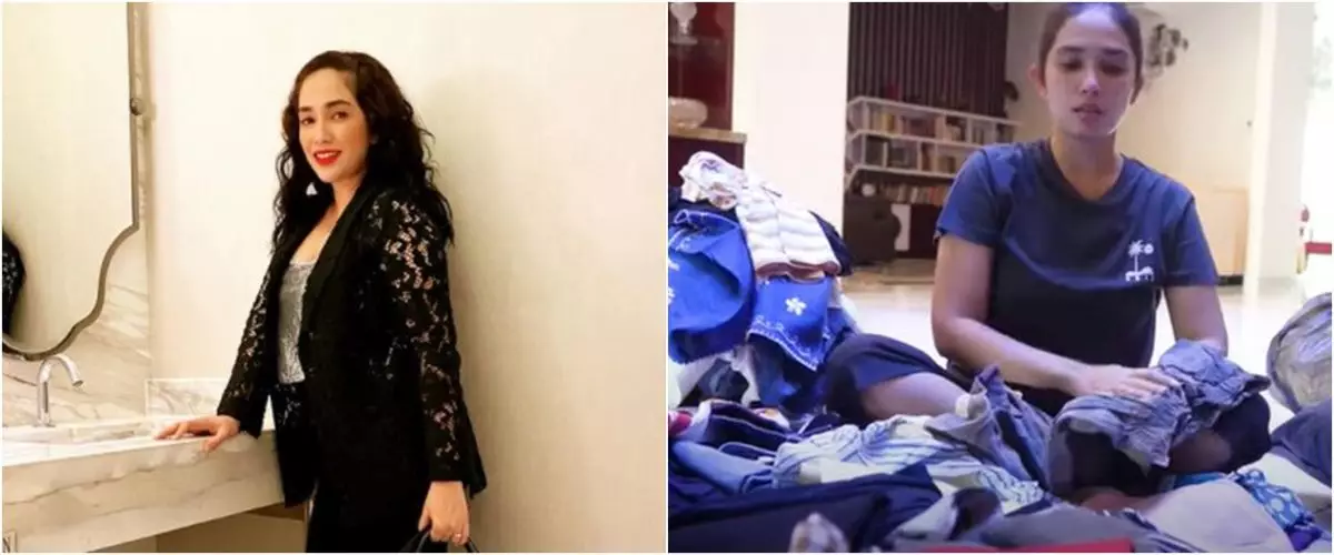 8 Momen Ussy Sulistiawaty bagi-bagi baju dan beras ke panti asuhan