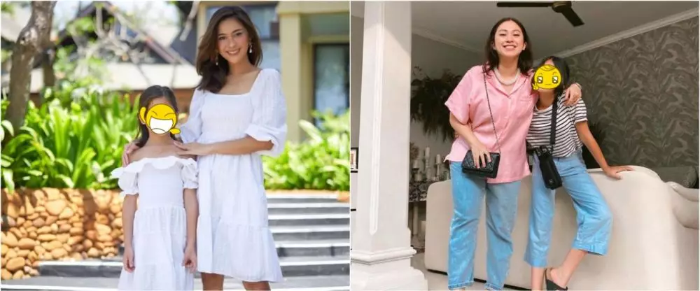 Beda gaya Nana Mirdad dan Tyna Kanna Mirdad saat momong anak © 2021 brilio.net