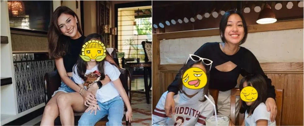 Beda gaya Nana Mirdad dan Tyna Kanna Mirdad saat momong anak © 2021 brilio.net