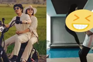 Ingin cepat hamil, ini 12 momen Aurel yoga bareng Atta Halilintar