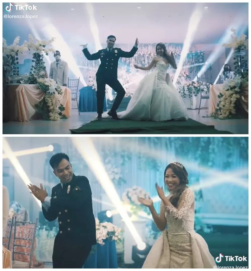 aksi joget K-Pop di resepsi © 2021 TikTok