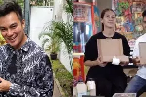 10 Momen Paula buka kado ultah Baim Wong dari karyawan, isinya unik