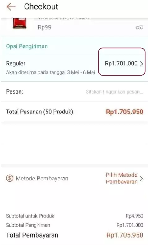 Ongkir belanja di online shop © berbagai sumber Ongkir belanja di online shop © berbagai sumber