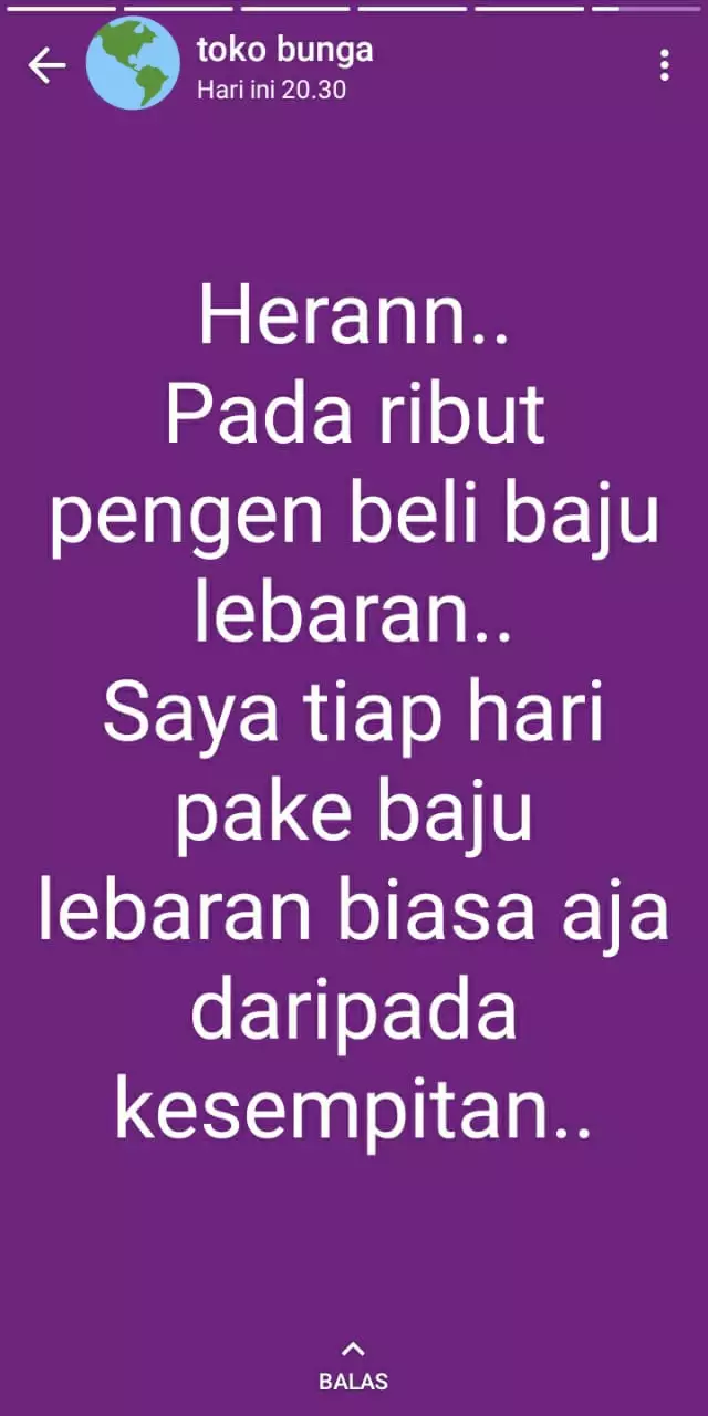 Status WA jelang Lebaran © Twitter