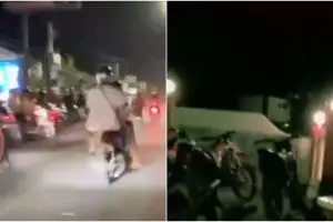 Razia pembalap liar, polisi ini beri hukuman yang bikin netizen ketawa