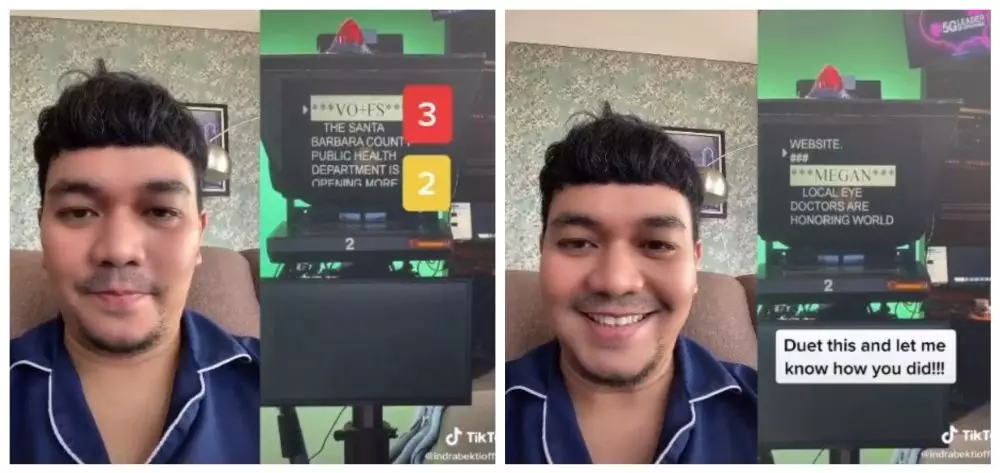 Momen 5 seleb coba #prompterchallenge © berbagai sumber Momen 5 seleb coba #prompterchallenge © berbagai sumber