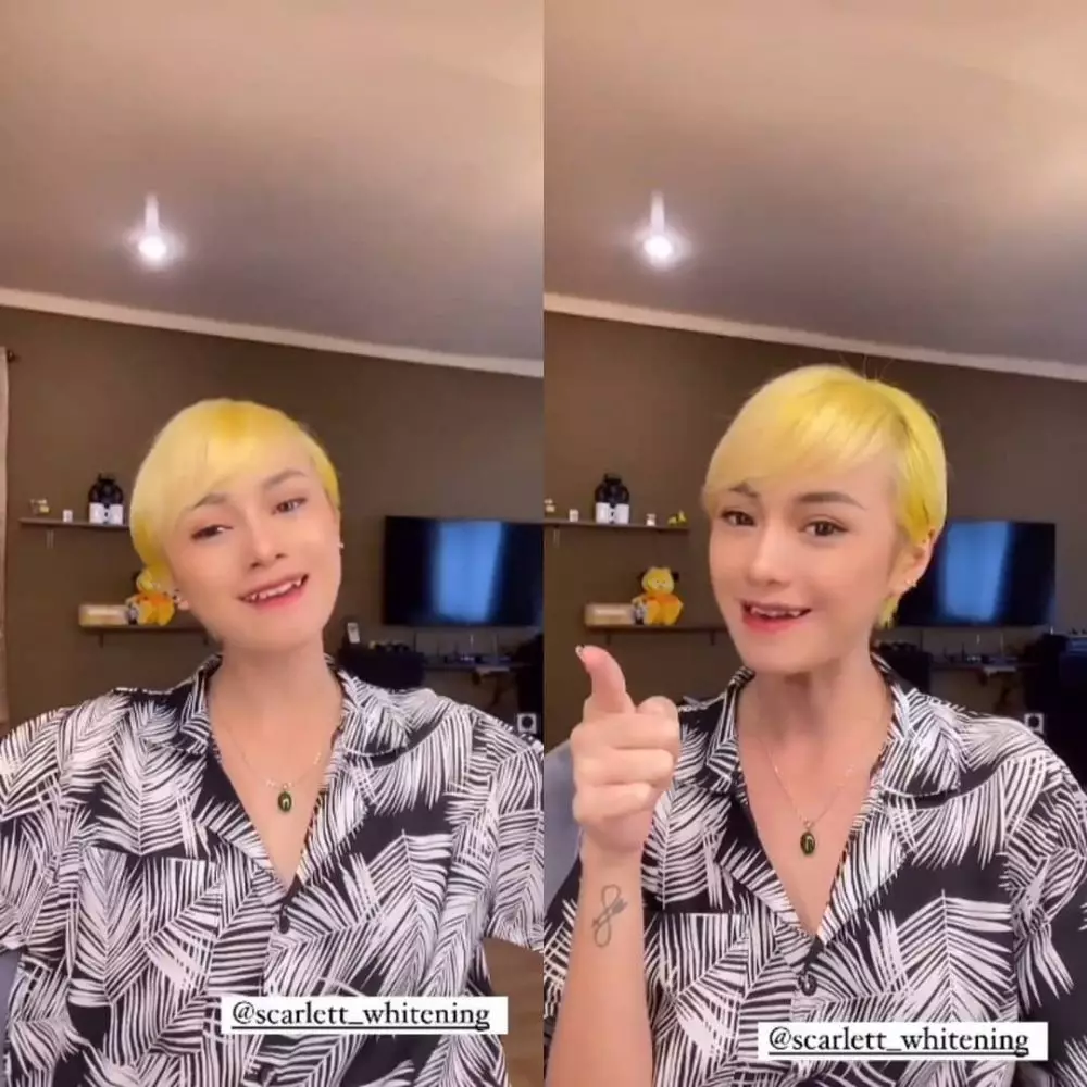rambut Dara pirang super pendek © Instagram rambut Dara pirang super pendek © Instagram
