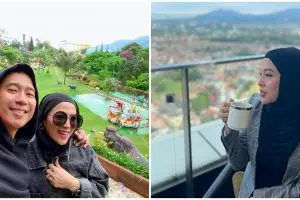 7 Momen istri Denny Cagur buka puasa di pinggir jalan, nggak jaim