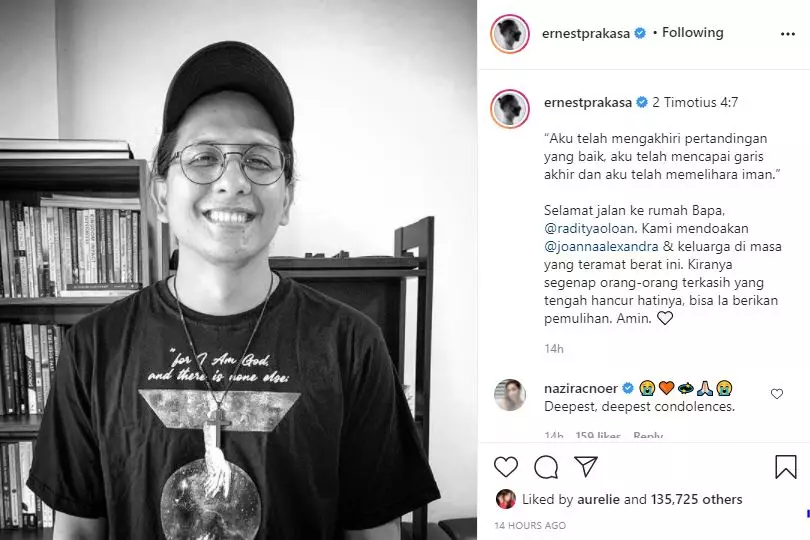 fakta meninggalnya raditya oloan Berbagai sumber