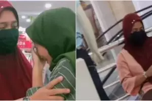 Viral gadis menangis peluk sosok mirip ibunda, alasannya bikin haru