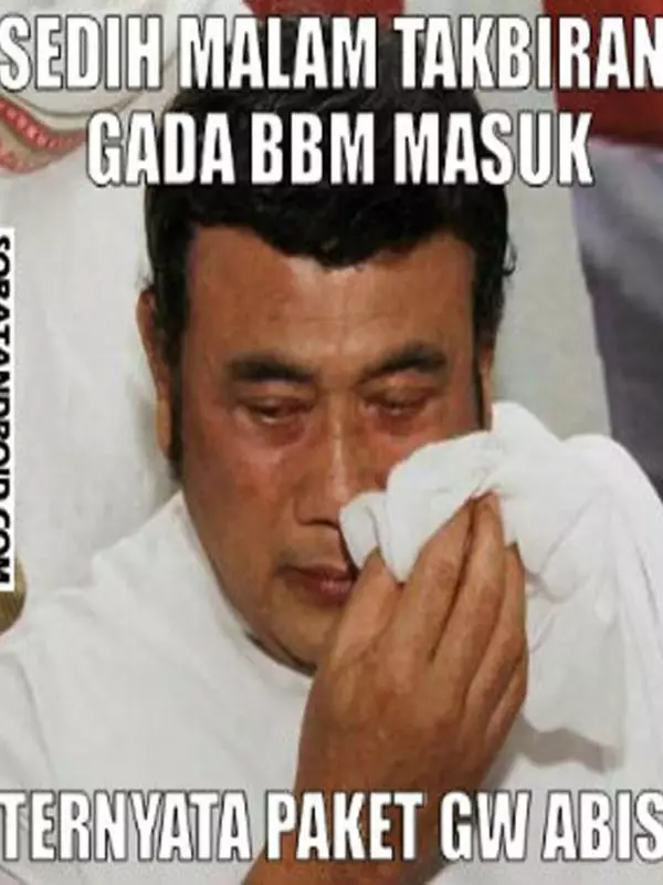 Meme lucu malam takbiran © berbagai sumber Meme lucu malam takbiran © berbagai sumber