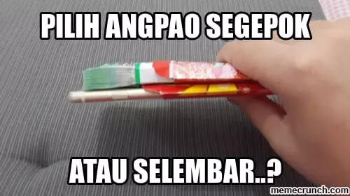 Meme lucu angpao Lebaran © berbagai sumber Meme lucu angpao Lebaran © berbagai sumber
