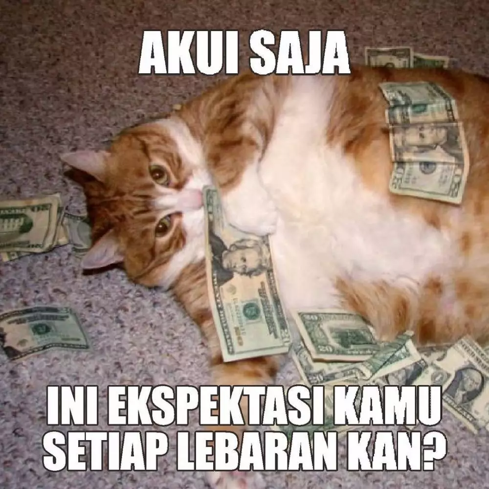 Meme lucu angpao Lebaran © berbagai sumber Meme lucu angpao Lebaran © berbagai sumber
