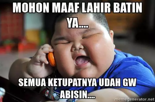 Meme lucu minta maaf © berbagai sumber