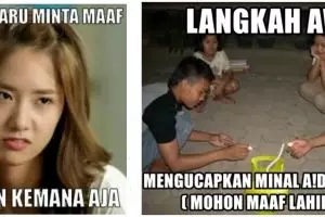 16 Meme lucu minta maaf ini bikin momen Idul Fitri makin ceria