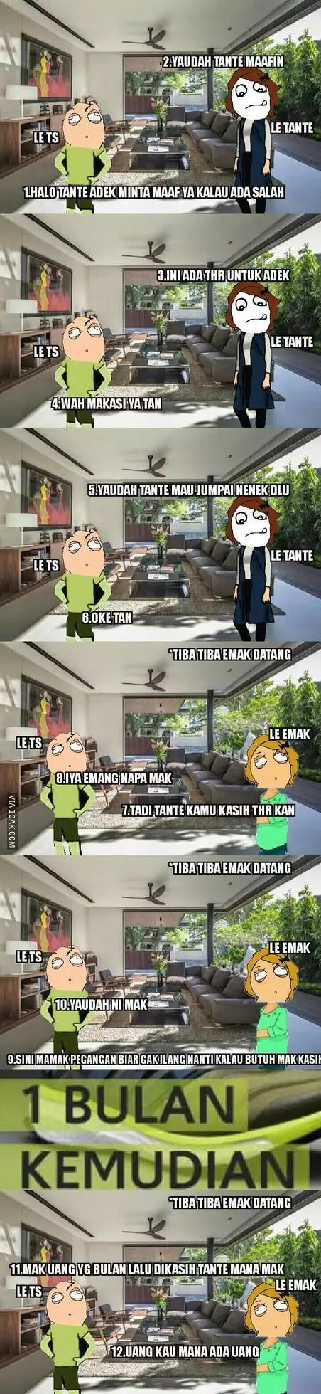 Meme lucu saat terima THR © 1cak.com