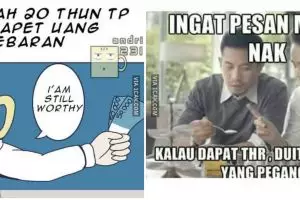 16 Meme lucu saat terima THR, anak kecil pasti paham rasanya