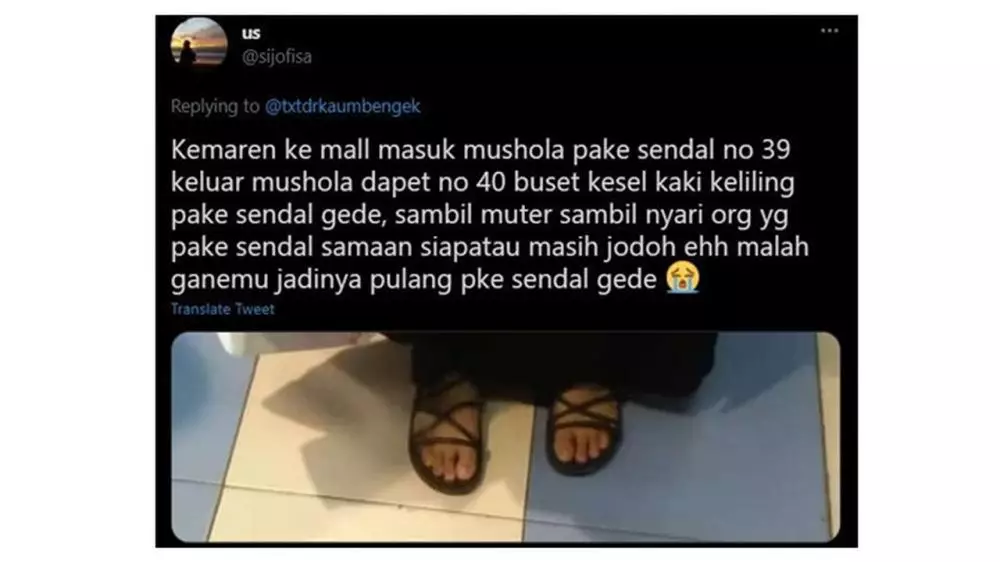 curhat sendal tertukar lucu Berbagai sumber curhat sendal tertukar lucu Berbagai sumber