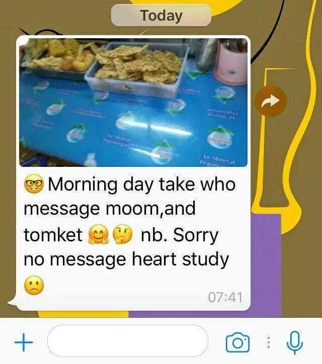 Chat WA pakai bahasa Inggris © berbagai sumber