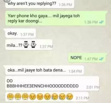 Chat WA pakai bahasa Inggris © berbagai sumber