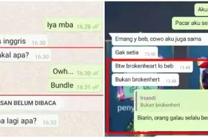12 Chat WhatsApp lucu pakai bahasa Inggris ini bikin gagal paham