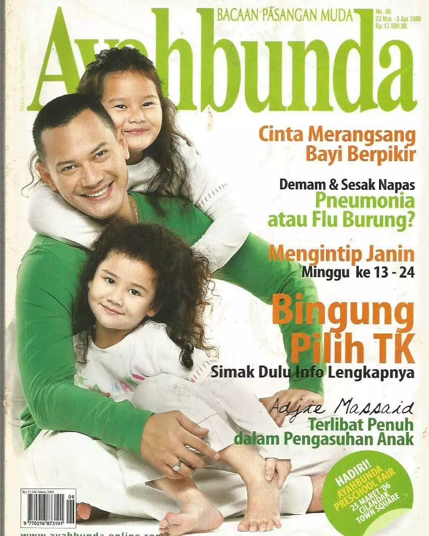 seleb dan anak jadi cover majalah jadul © berbagai sumber