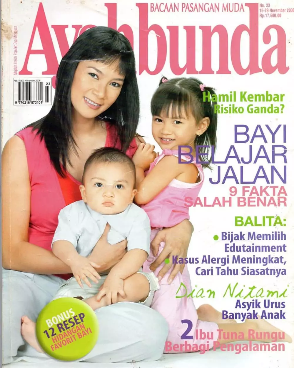 seleb dan anak jadi cover majalah jadul © berbagai sumber