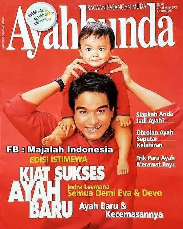 seleb dan anak jadi cover majalah jadul © berbagai sumber