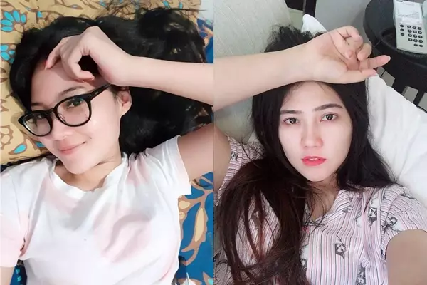 Nella dan Via muka bantal © Instagram